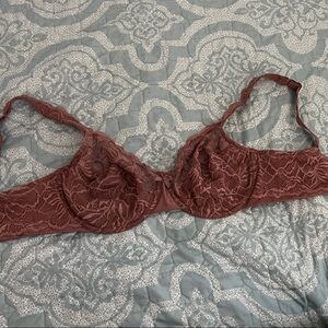 Bali Lace Underwire Bra - Dusty Rose
